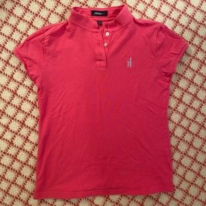 Girls Johnnie-O Pink Short Sleeve Polo Shirt